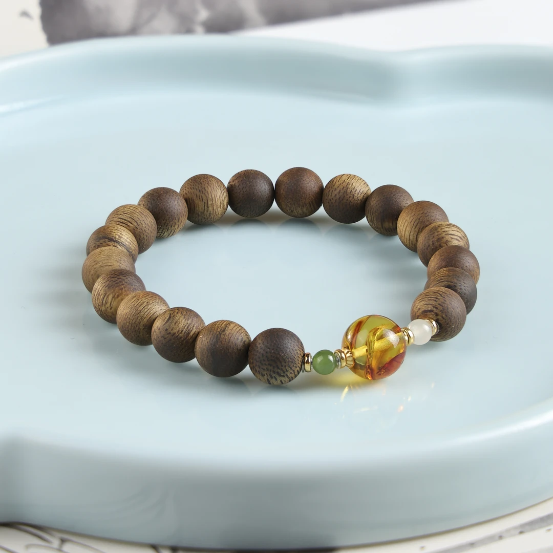 沉香海南莺歌绿0.8单圈设计款