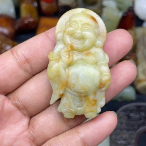 蛇纹石玉未镶嵌颈饰37