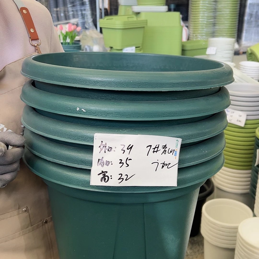 青山盆7#墨绿色5个无托