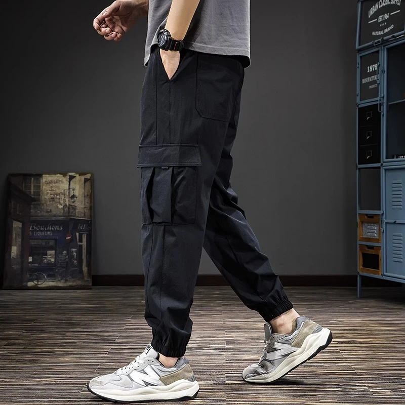 MR.MUDI/穆迪先生夏季2025新款工装束脚裤子男户外防水运动速干