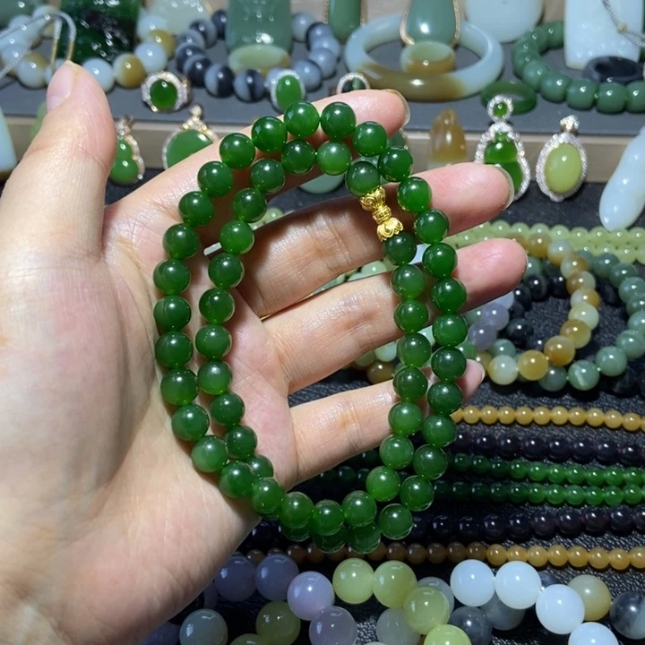 和田玉未镶嵌项链