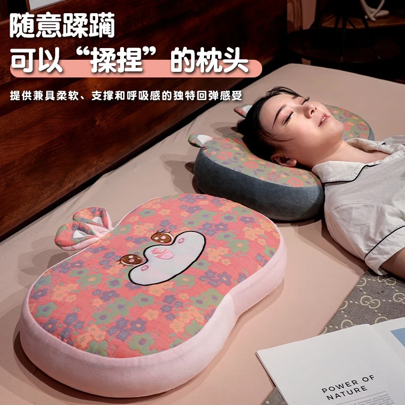 枕头夏季凉枕成人枕芯护颈椎助睡眠专用儿童小号记忆棉午睡枕午休