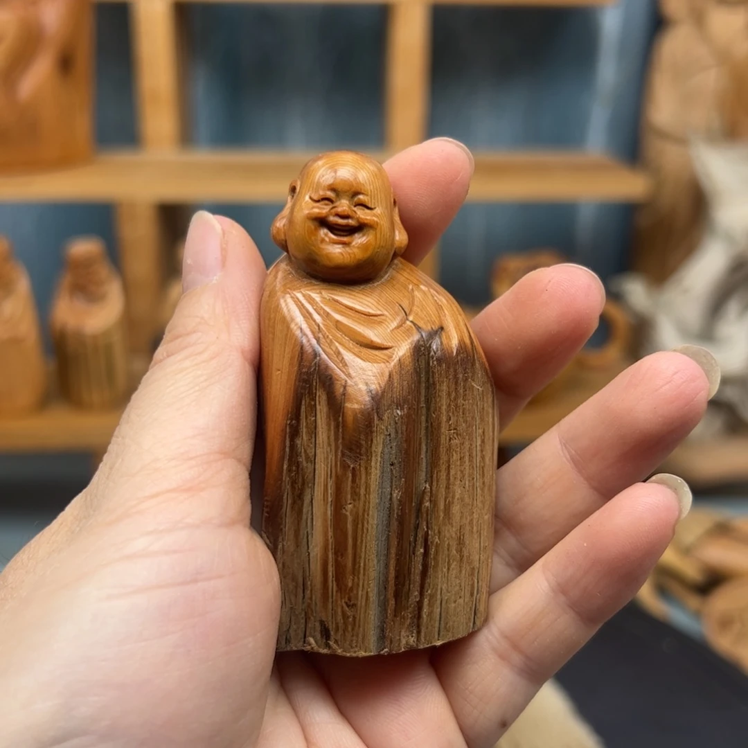木崖柏木摆件手把件，