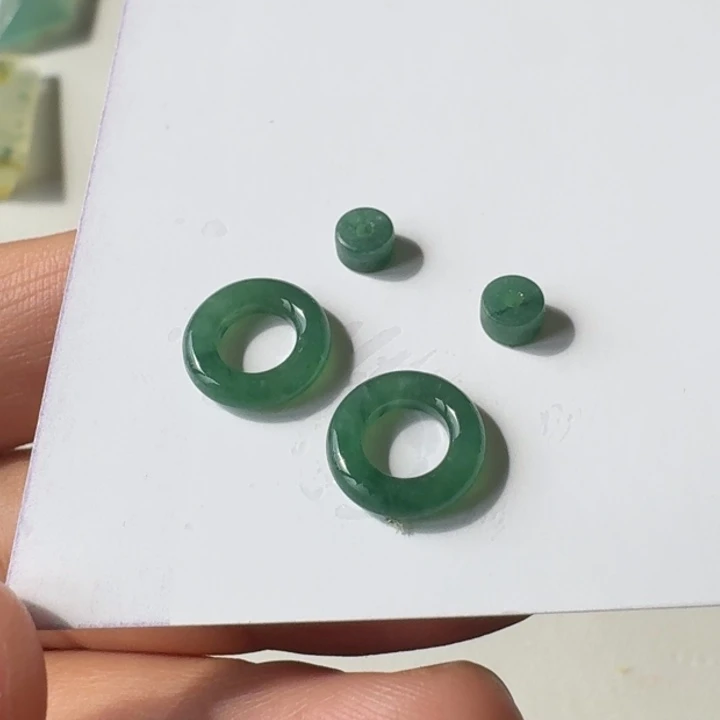定制翡翠未镶嵌平安圈
