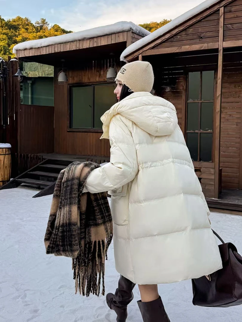 2025中长款女韩版宽松鸭绒潮流秋冬冬季保暖小个子时尚百搭6806