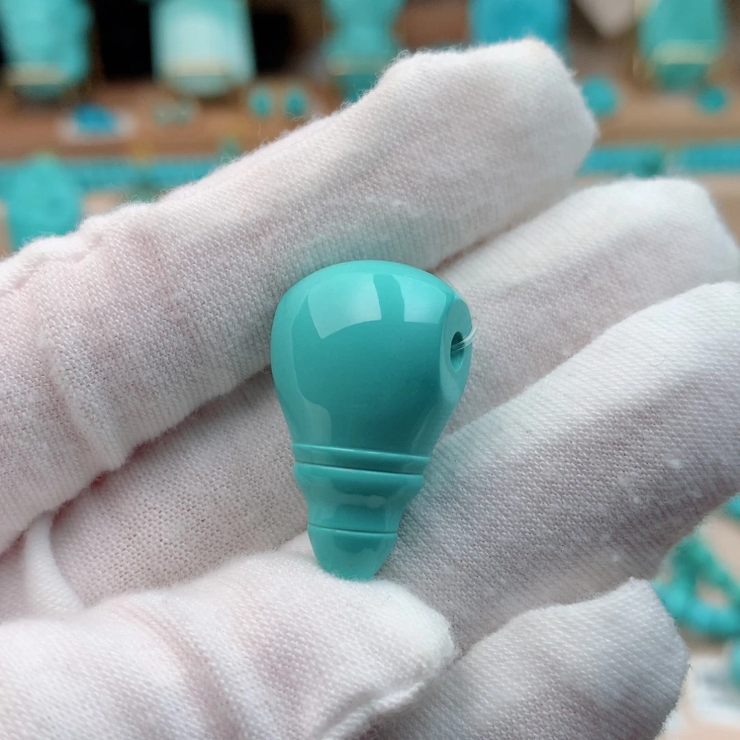绿松石未镶嵌珠宝奇石14.5mm
