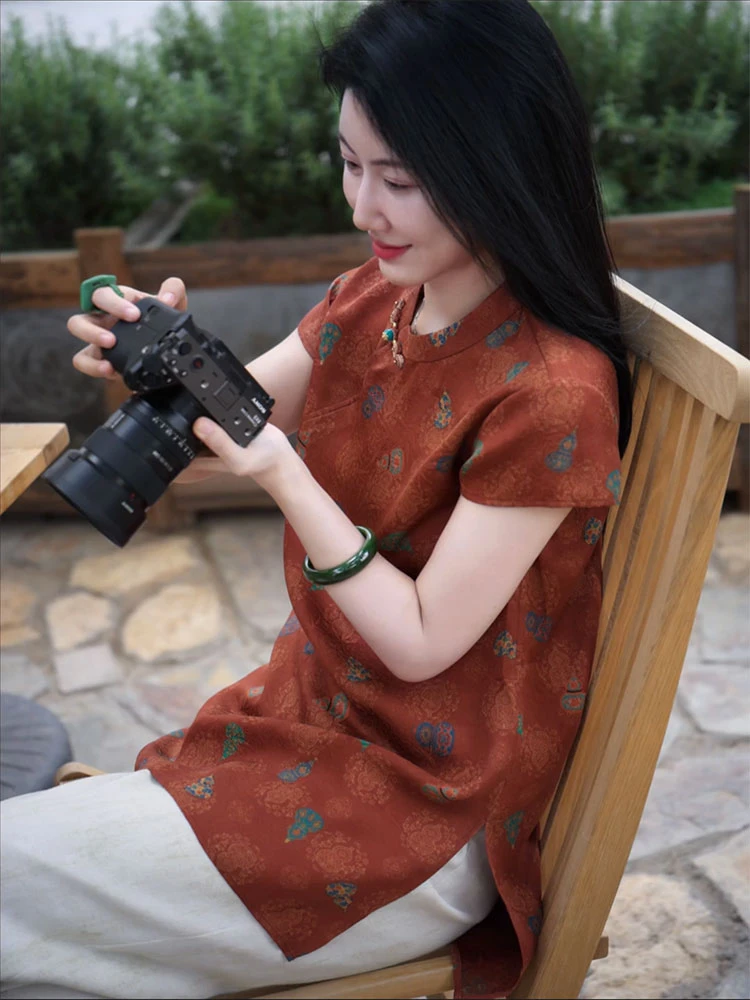 新中式国风年轻款复古改良唐装高级感2025年夏季超火新款上衣小衫