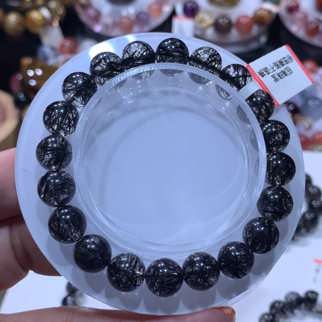 水晶手链未镶嵌黑发晶9.5mm