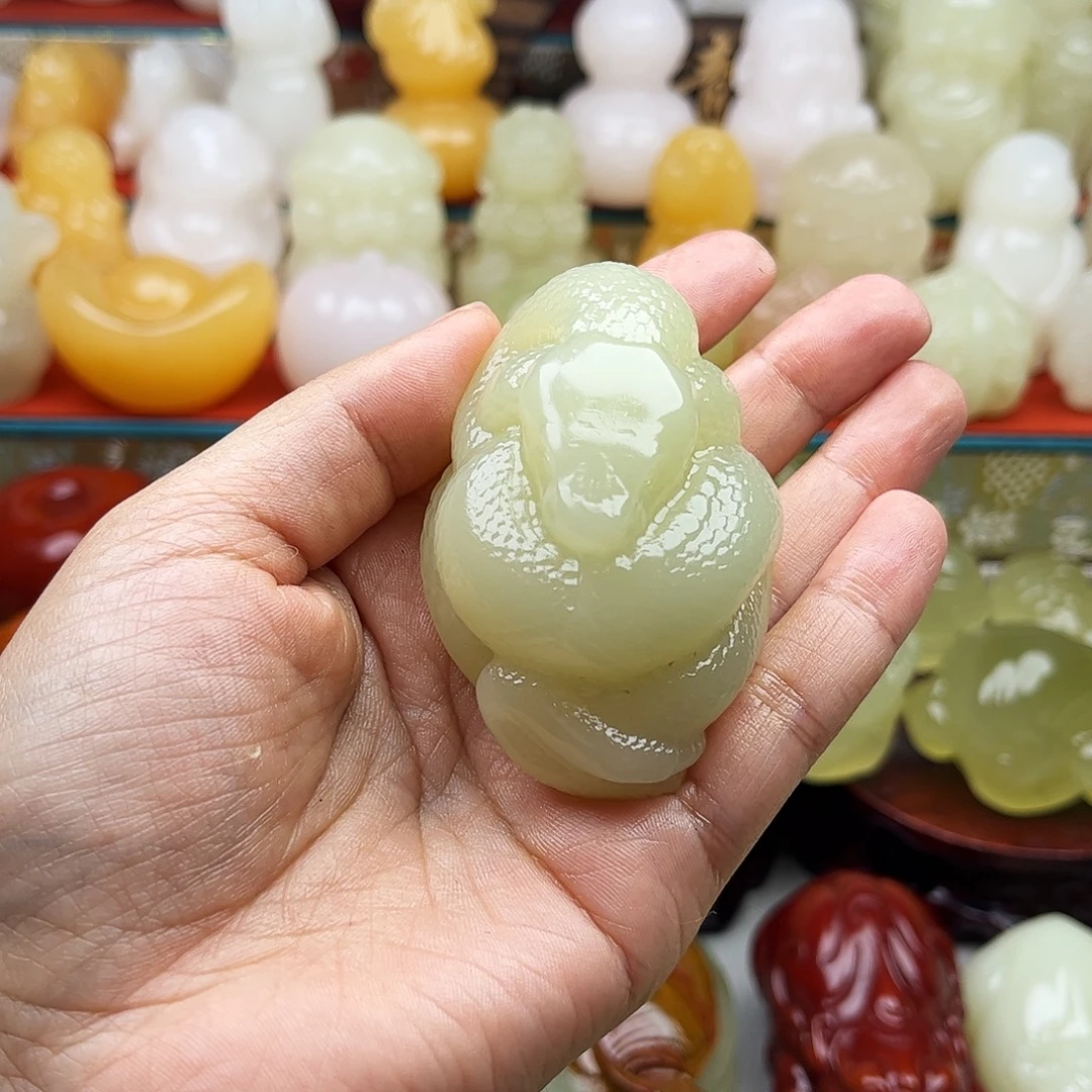 为***斗石材蛇蛇手把材料
