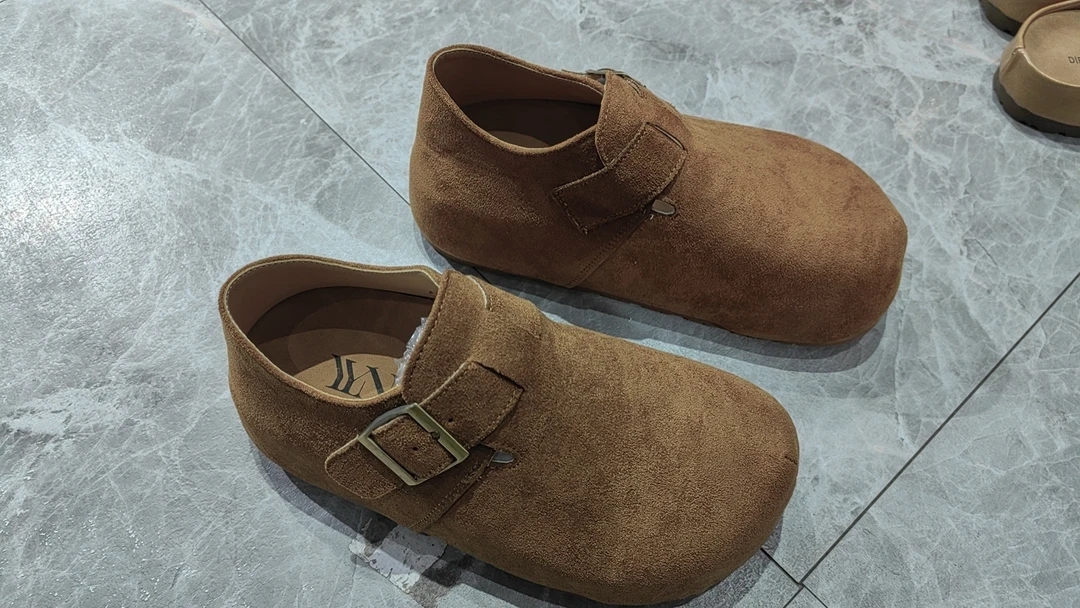 直播拍-女鞋时尚百搭浅口小单鞋女款2025新款女软底真皮牛皮