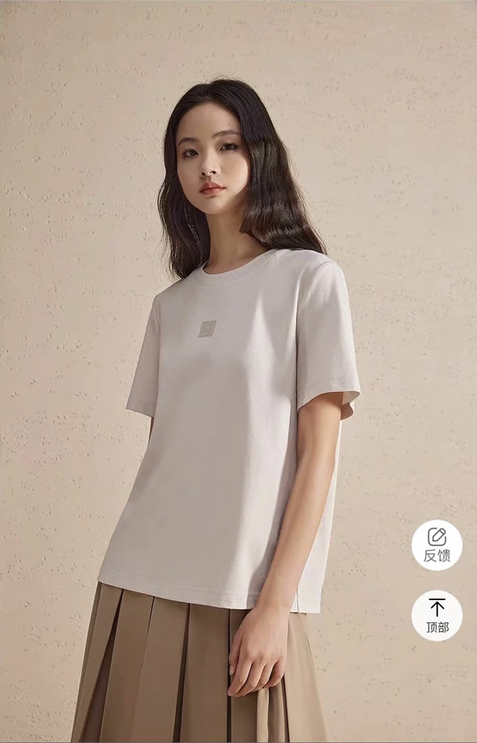 1878/bo～超高品质休闲气质百搭经典简约圆领T恤