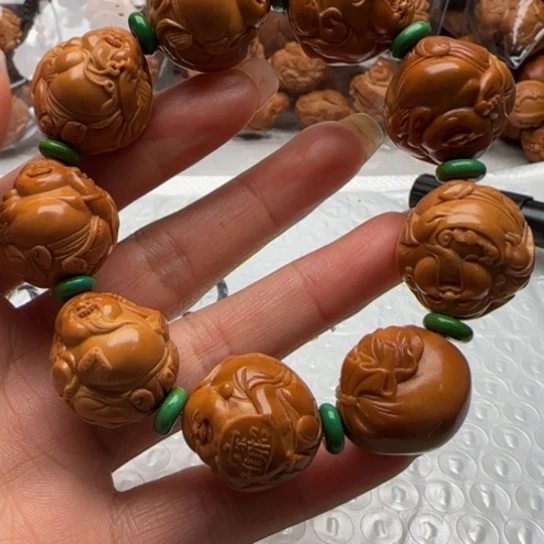 橄榄核手串橄榄雕工艺的