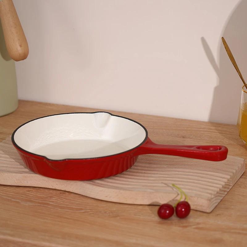 YANZAO/焱造铸铁珐琅锅20口径小煎盘