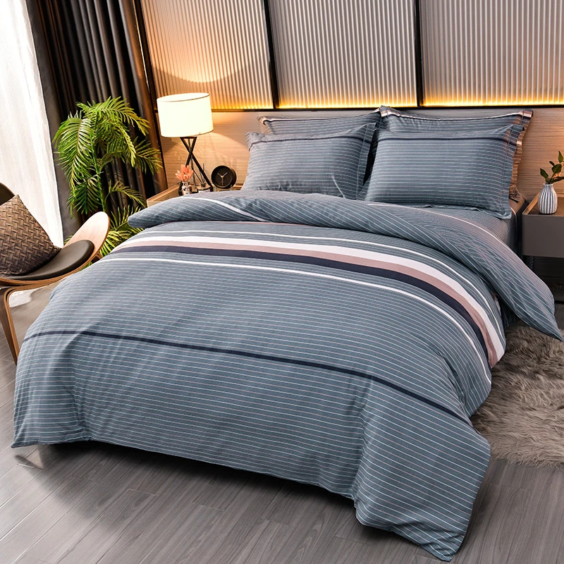 光点柔软斜纹单简约加厚单人单件新款全棉单活性印染简约轻奢纯色