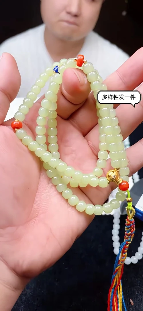 71024T20-3AH28-新疆黄玉项链-多样性/发一件