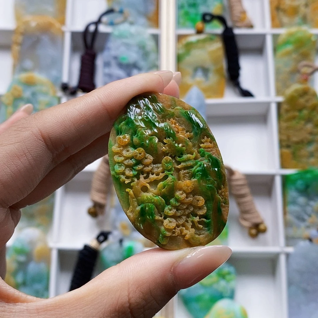 Z***o定制翡翠未镶嵌天然翡翠A货