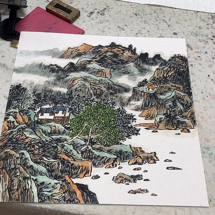 姜奇老师山水作品50×50