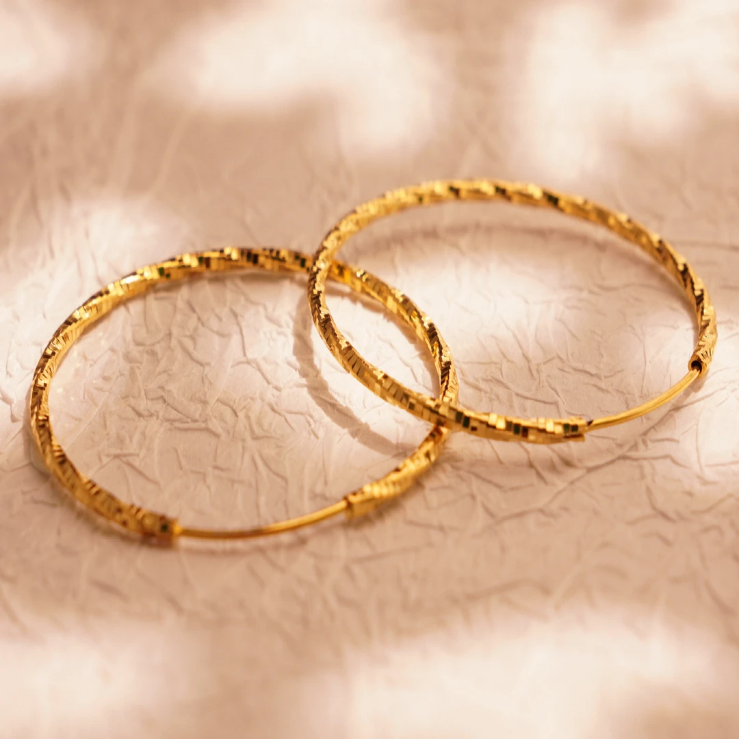 合金耳饰 合金圈圈耳环0.15g[2]قاپلىما ئالتۇن