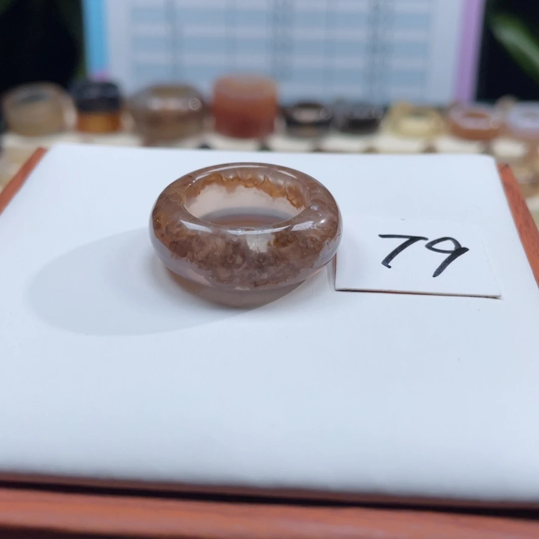 玛瑙/玉髓未镶嵌戒指Z18.2港17