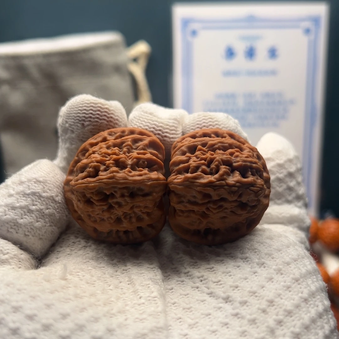 把件文玩核桃白狮子35