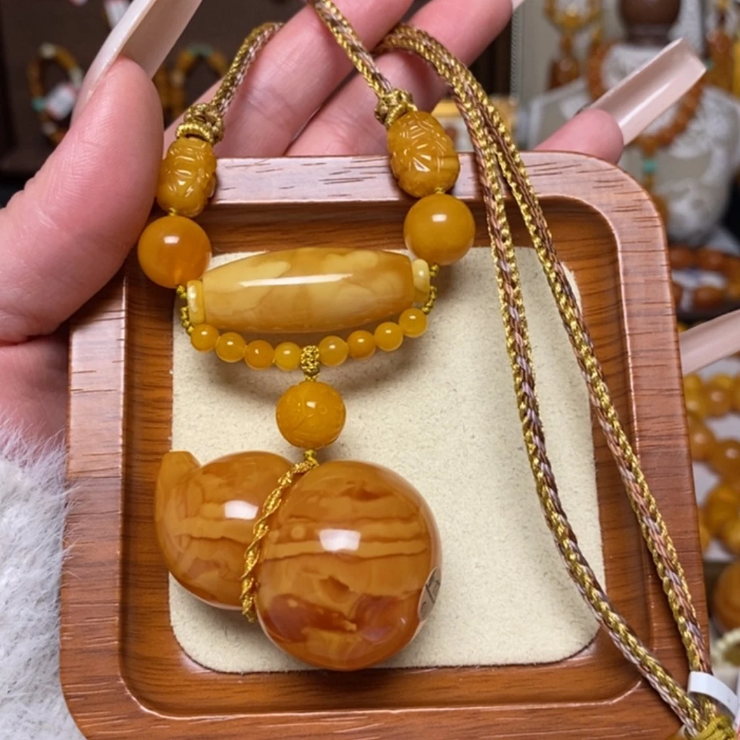 【闪购商品】蜜蜡颈饰未镶嵌项链