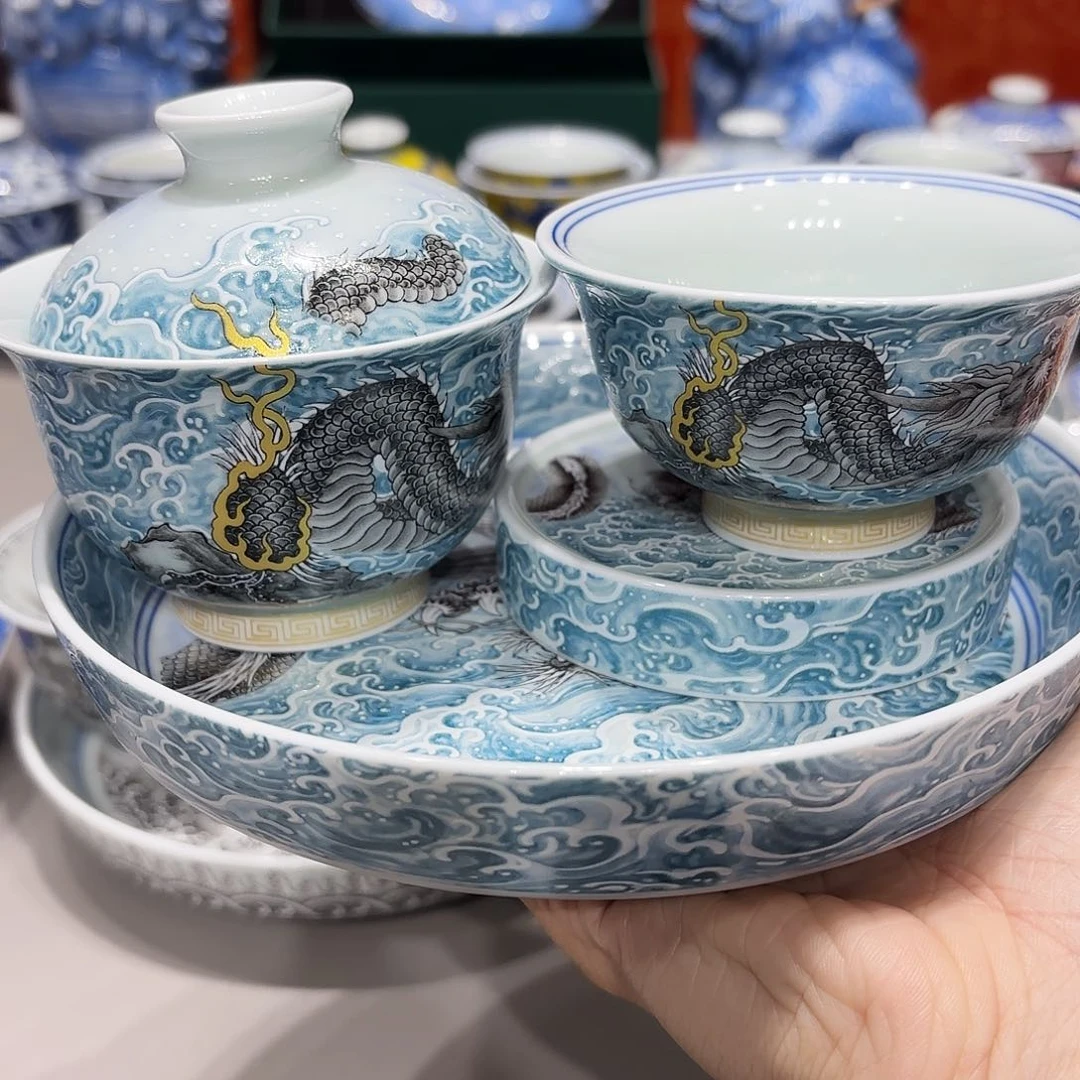 盖碗景德镇高温茶具