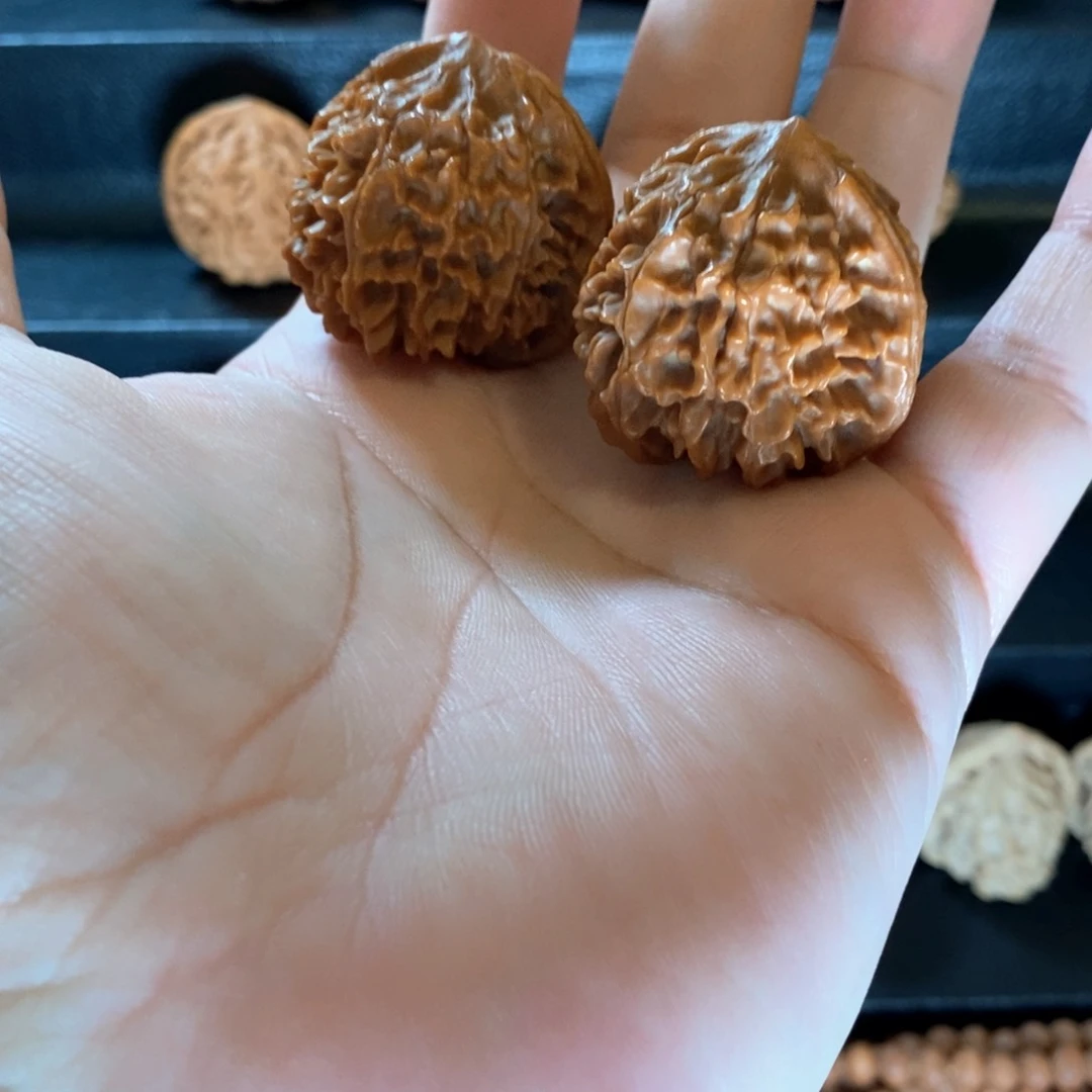 桃核把件野生原树山湖纹差尺福利38