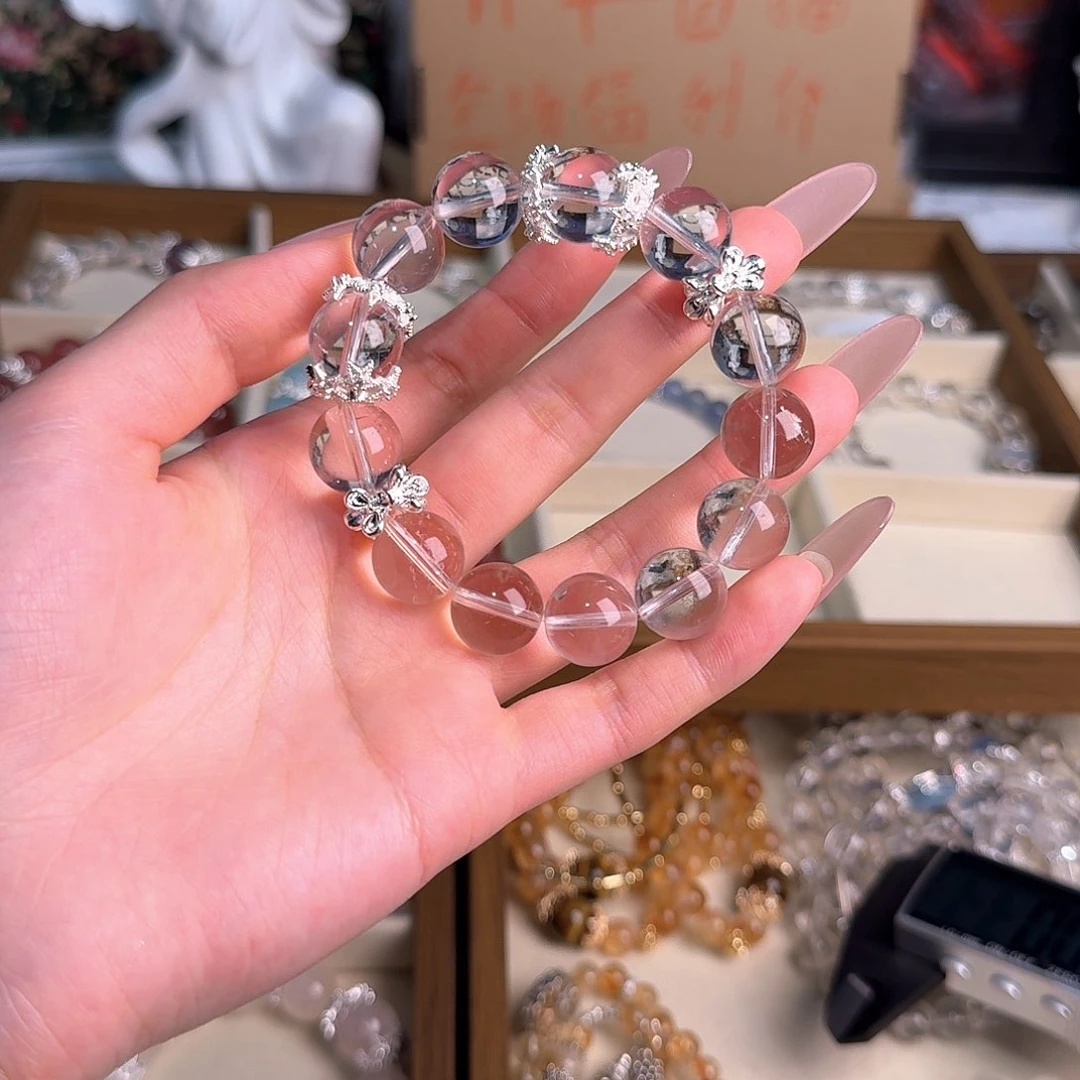 烟晶手链未镶嵌白水晶