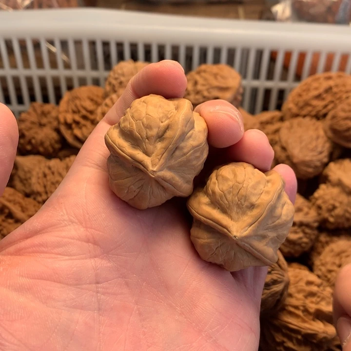 @***雨文玩核桃吊坠两个磕尖