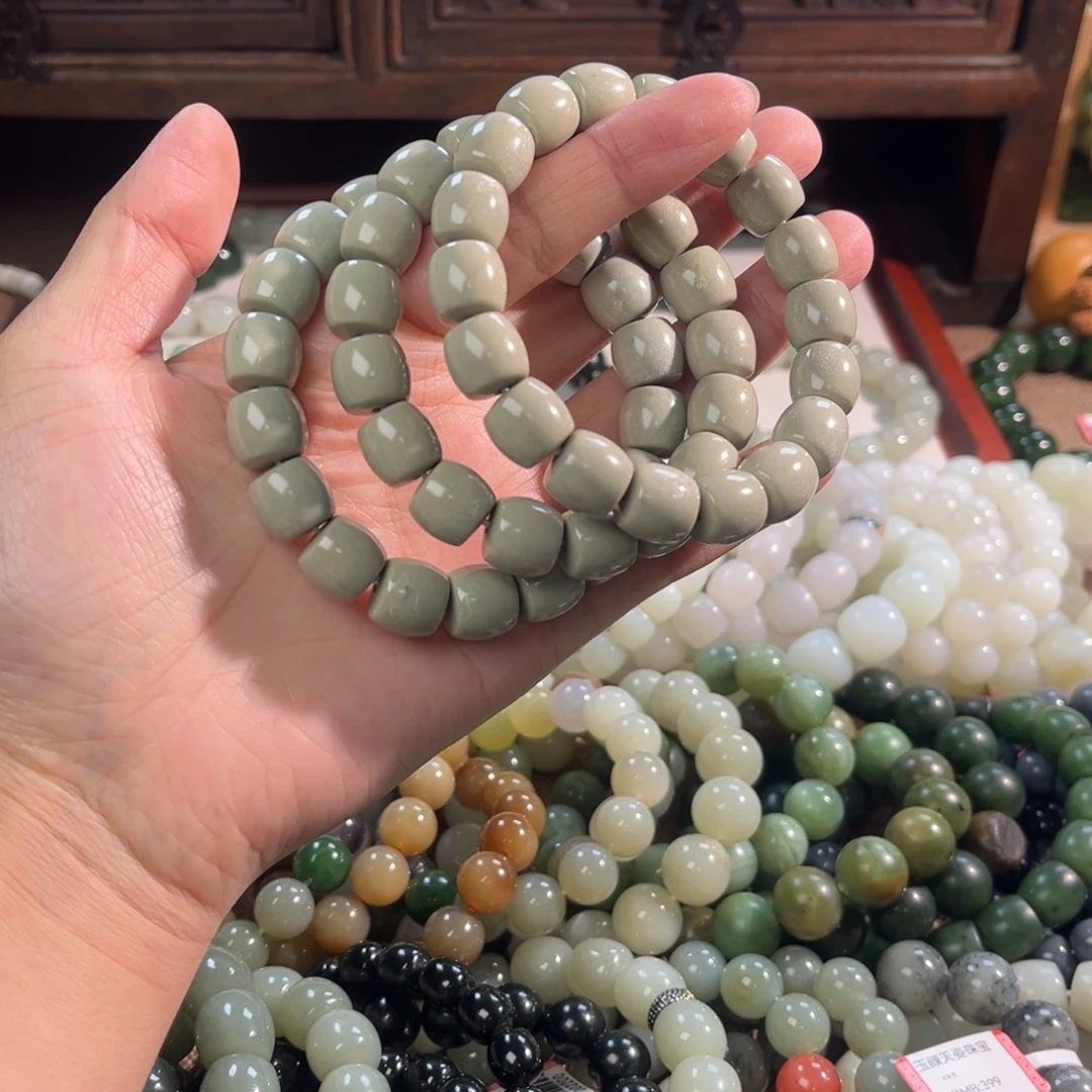 和田玉未镶嵌手链多样性拍一发一