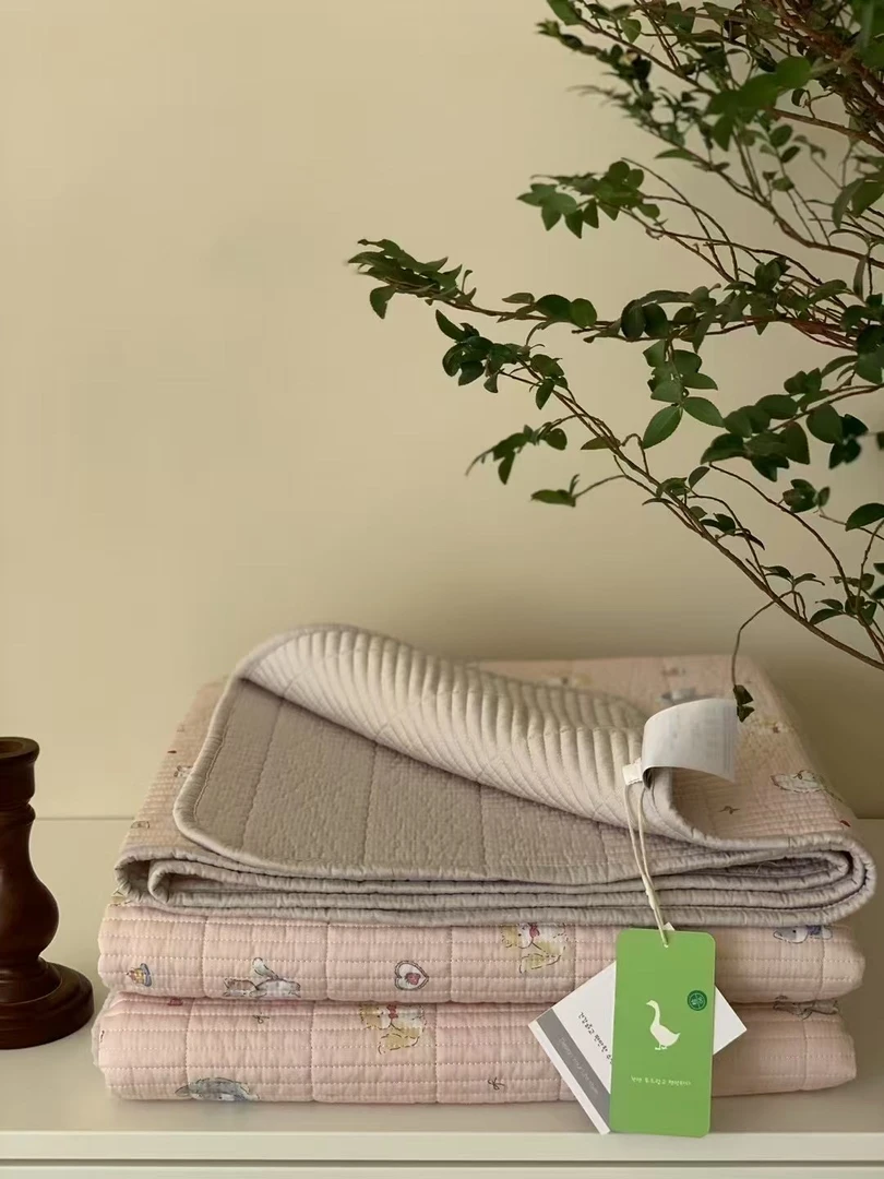 夏季再生纤维素纤维床盖软凉席双面凉感可水洗夹棉绗缝透气席子