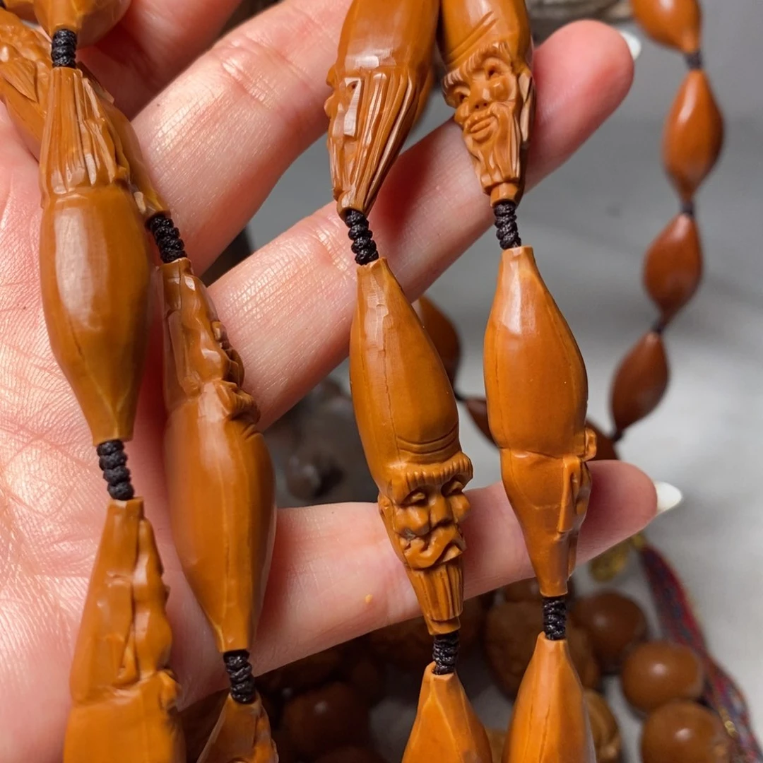 橄榄核手串/手链柳叶罗汉脖挂