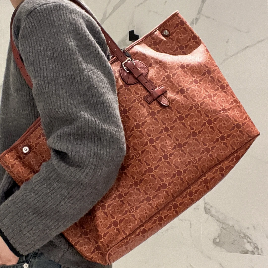 95新 Celine/思琳 【涛】18PP05 红色老花单肩腋下包