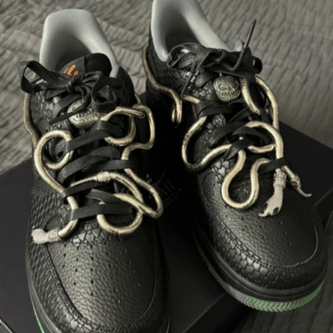 合金项链 欧美外贸暗黑土酷蛇形项链欧美风小众个性可调节链项饰