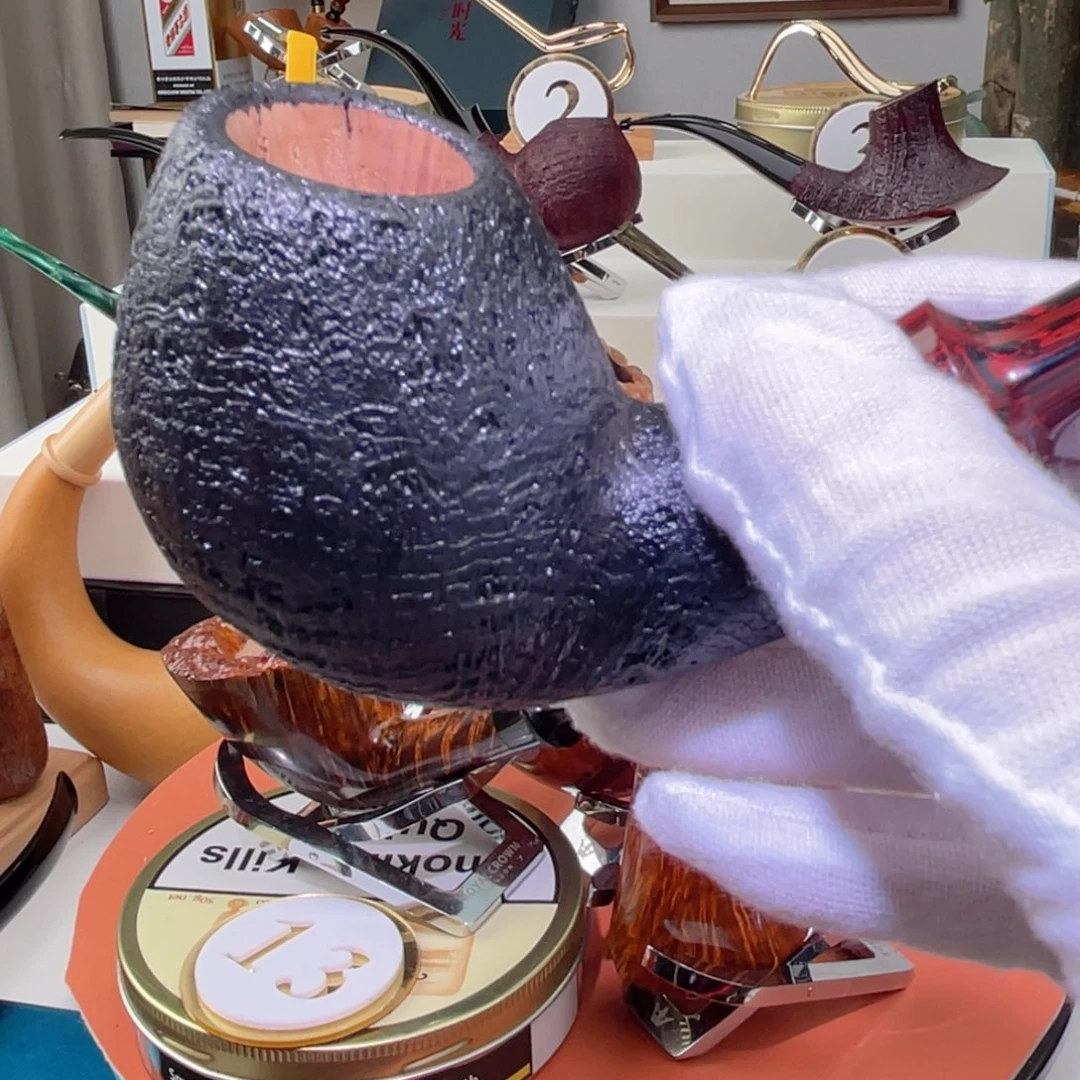 皮***皮石楠木手工制作烟斗