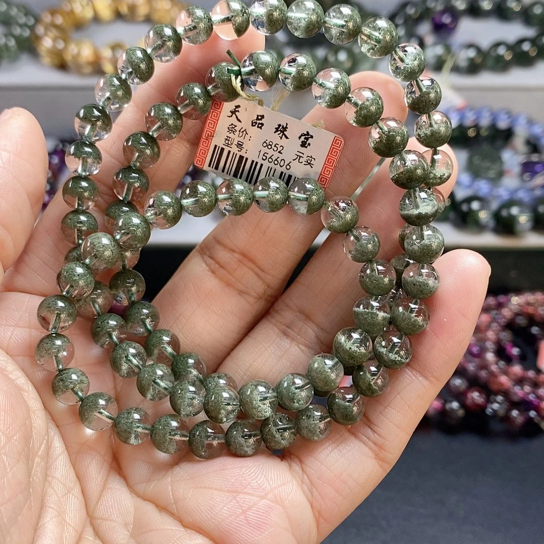 水晶未镶嵌手链绿幽灵手链156606