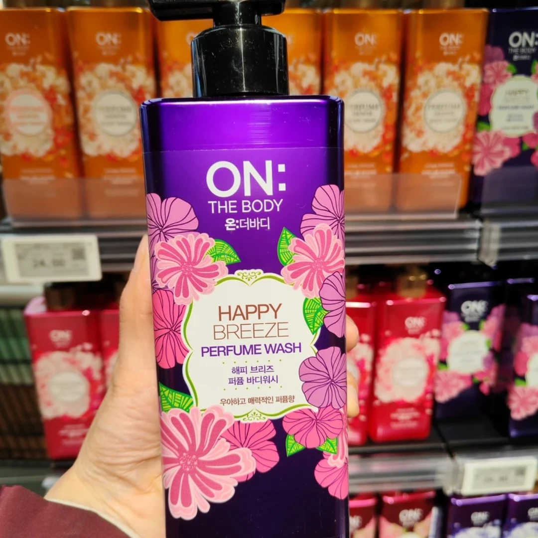 超市快乐微风香水沐浴露500g