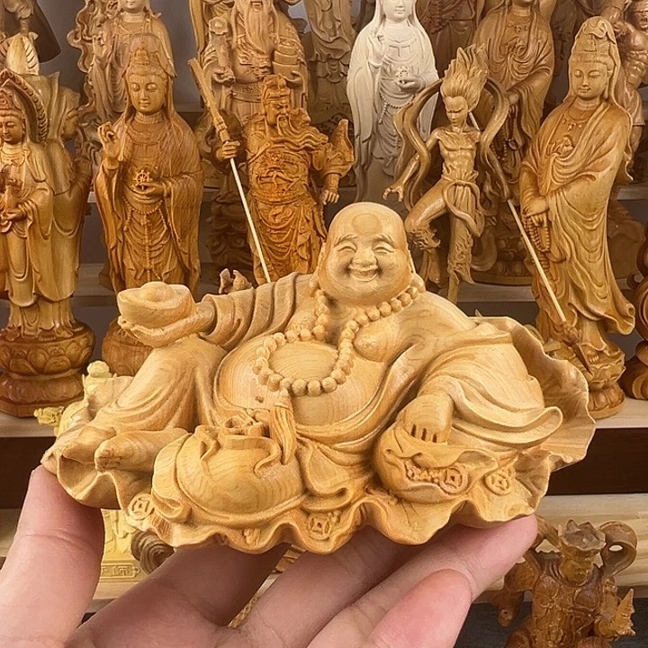 柏木（崖柏）专****阳荷叶弥勒佛