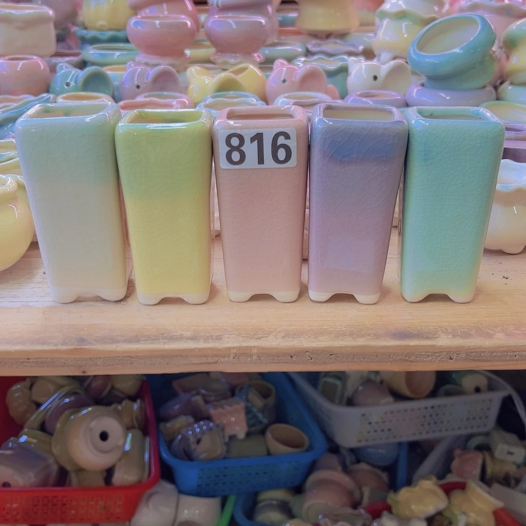 陶瓷花盆当场满12包邮