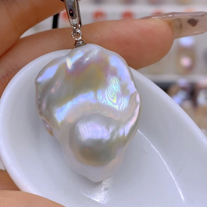 淡水珍珠未镶嵌吊坠(赠链)