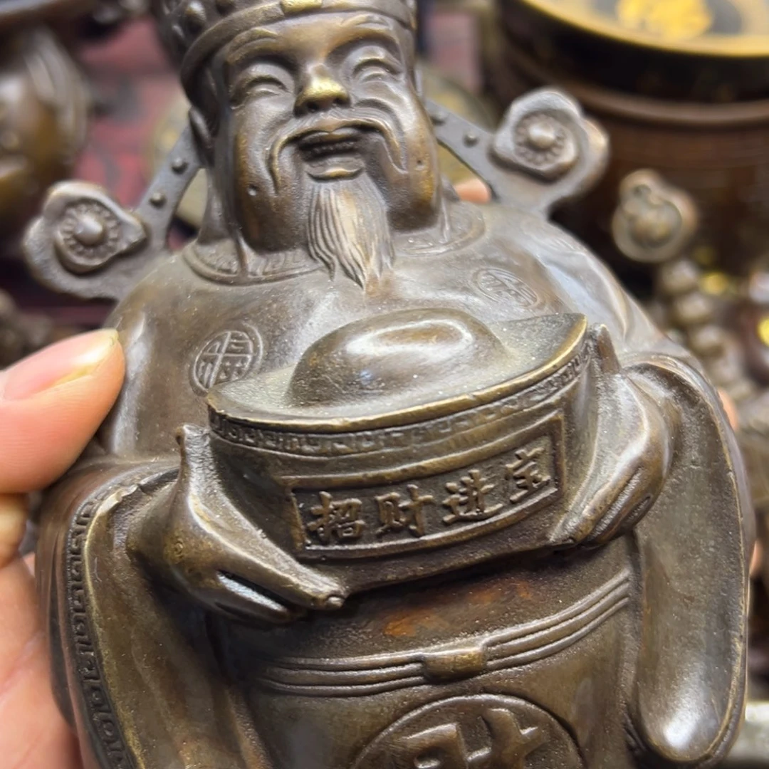 铜摆件欢迎欢迎你