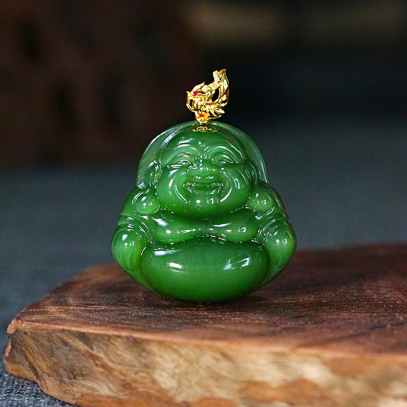 和田玉吊坠佛公【8912D】