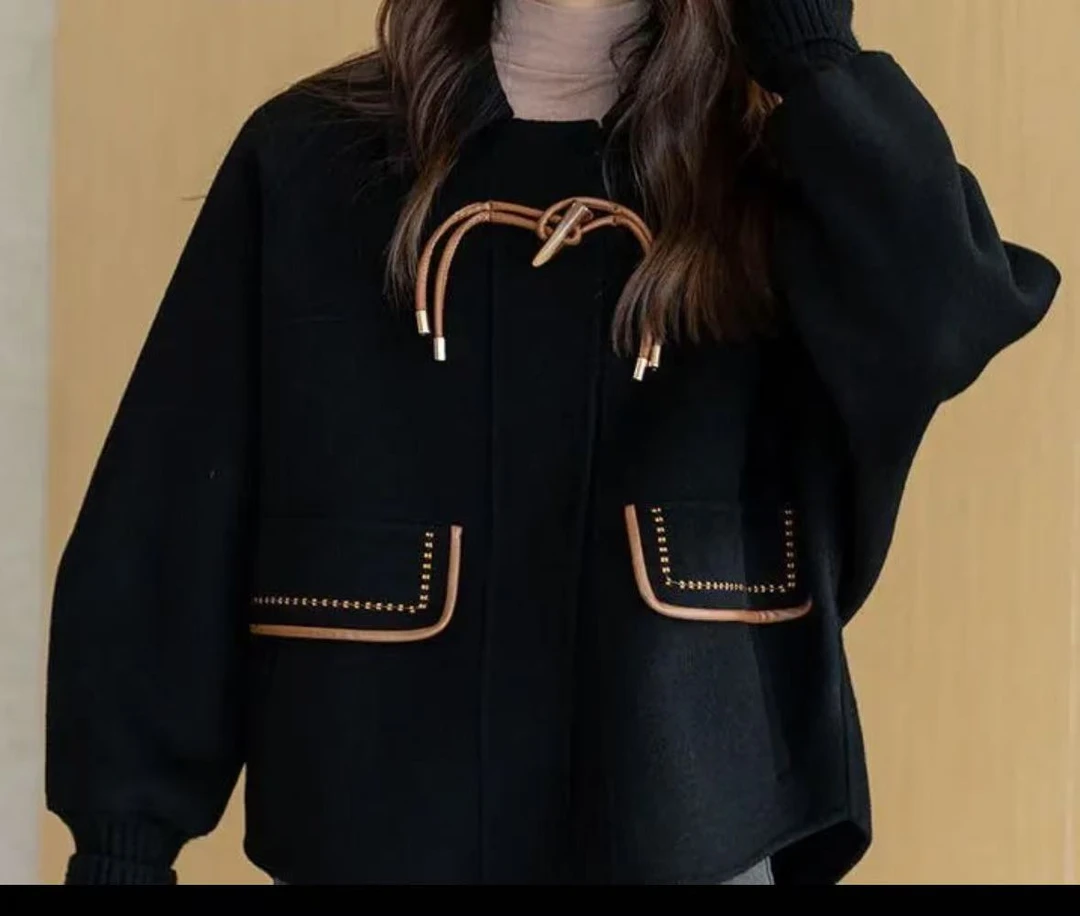 H89  女短款气质冬季时尚韩版大衣