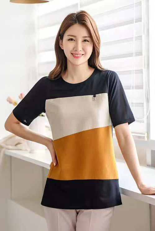 韩国夏季最新款时尚百搭高档气质衫