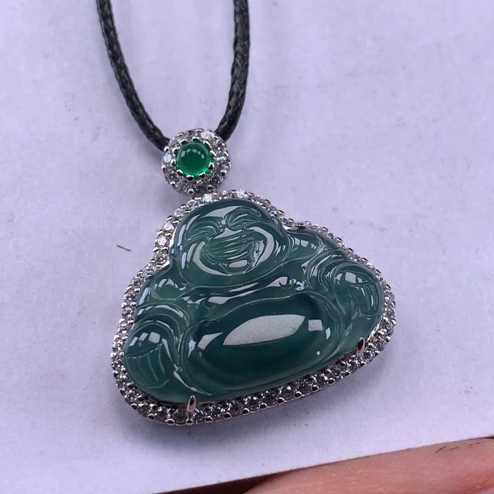 颈饰未镶嵌翡翠佛公