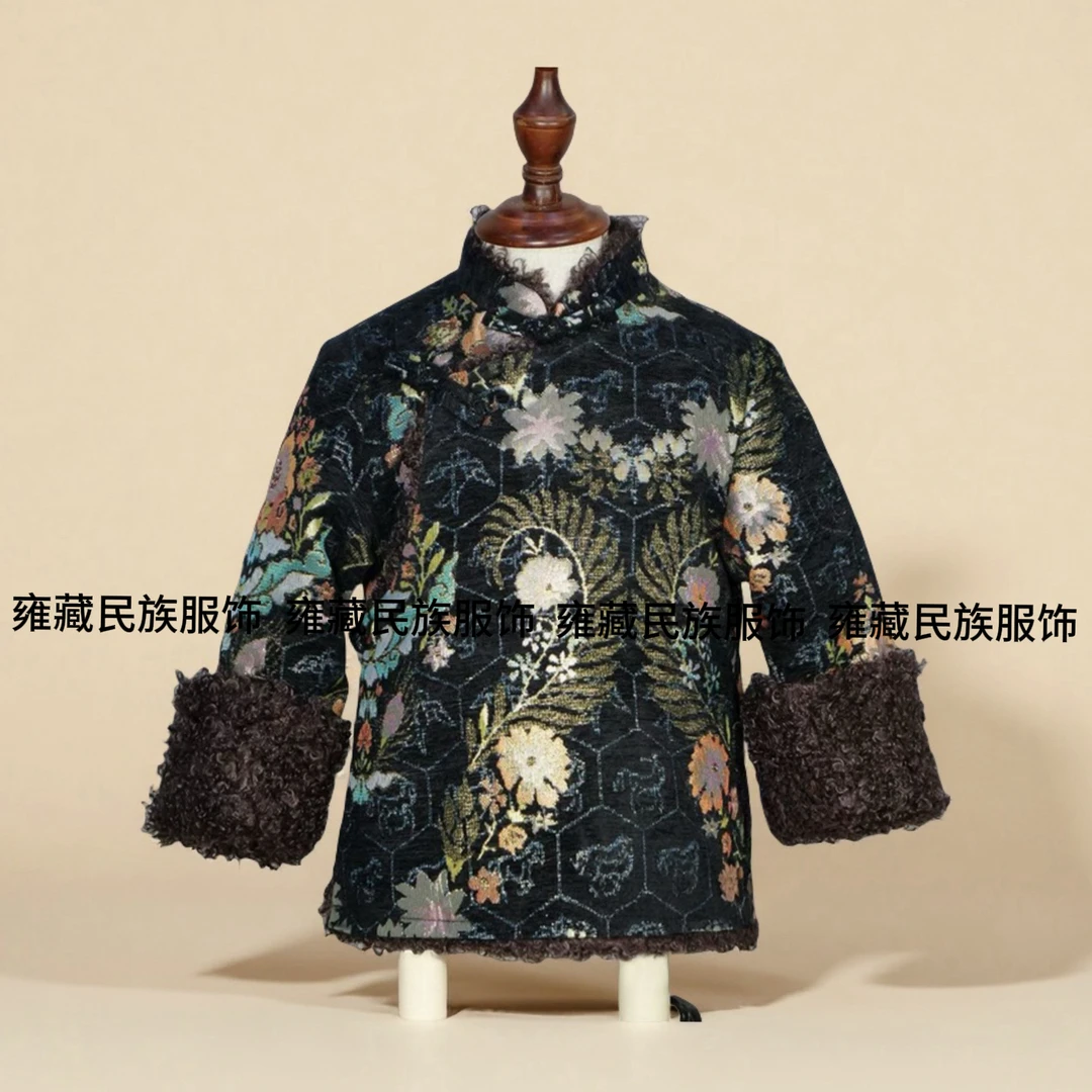 儿童藏式加绒厚款民族风外套#儿童藏式外套