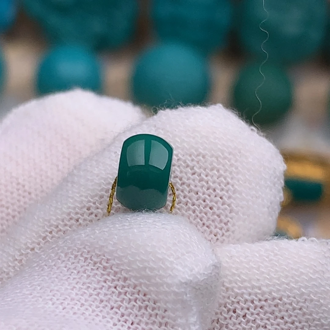 未镶嵌绿松石珠宝奇石7.5mm