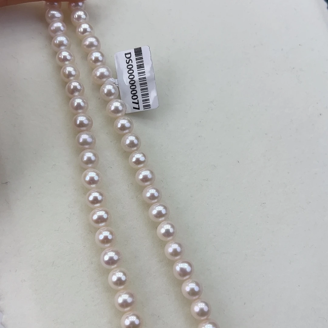 淡水珍珠颈饰银S925镶嵌➕8极光天女粉