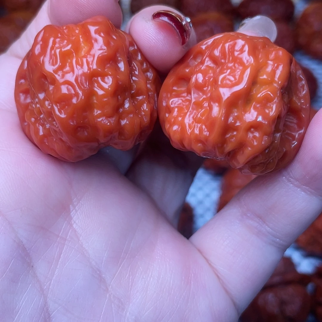 桃核吊坠文玩核桃 手把件 蛤蟆头 33