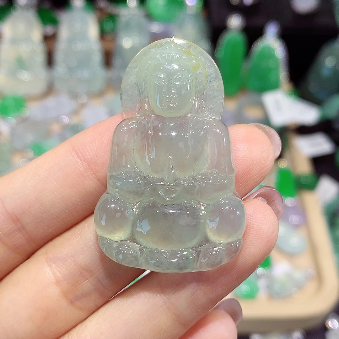 颈饰未镶嵌翡翠观音